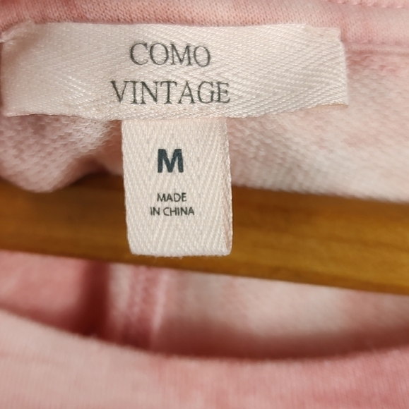 Como Vintage Pink Tie Dye Short Sleeve Top M EUC - Picture 7 of 9